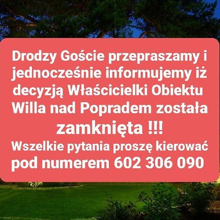 Willa Nad Popradem Bed and Breakfast Piwniczna-Zdroj Buitenkant foto